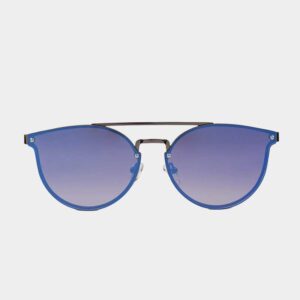 Simple Jack round hex sunglasses in gold